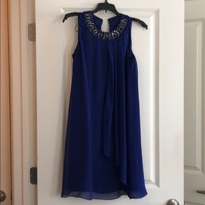 Blue/purple tint swing dress